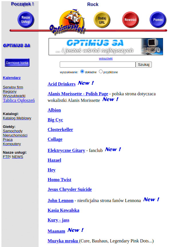 Katalog ONET z 1997 roku