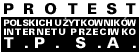 Baner promujący protest